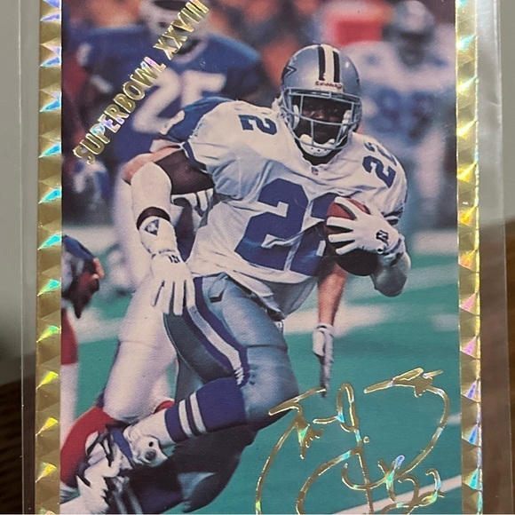 🏈🏈 𝅺Emmett Smith Rare 1994 Promotional Photo/Card 1/5000 - Picture 3 of 6